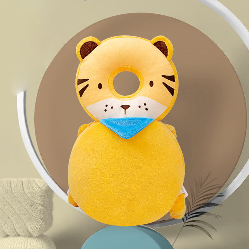 Baby head protector yellow tiger