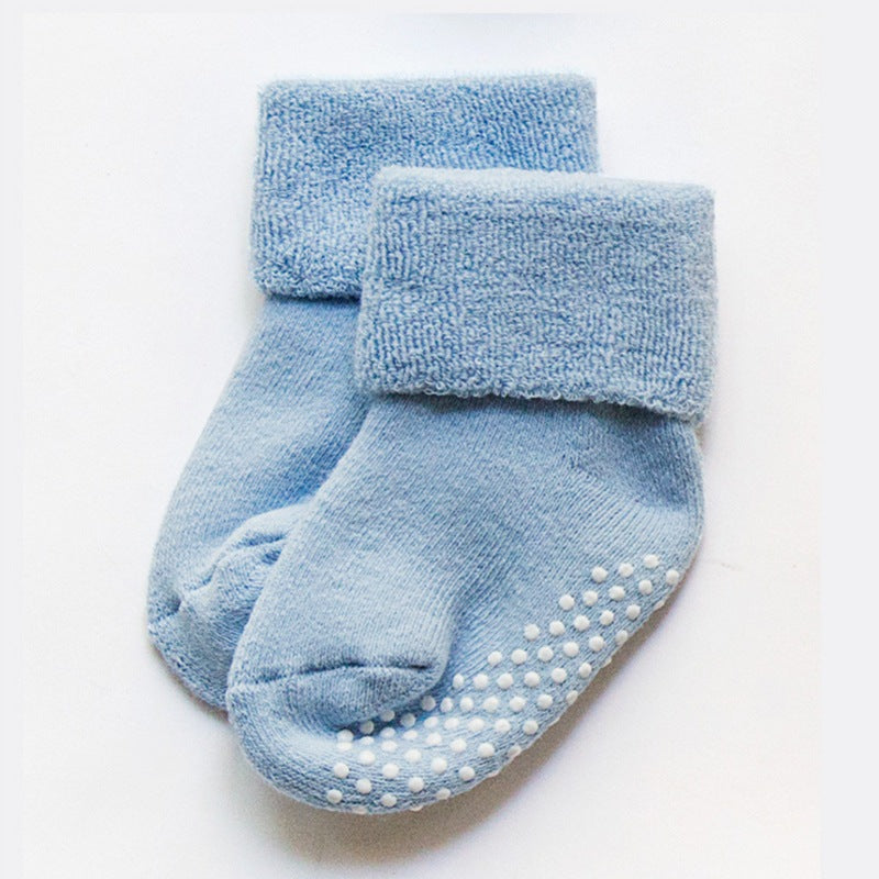 Blue baby anti-slip socks