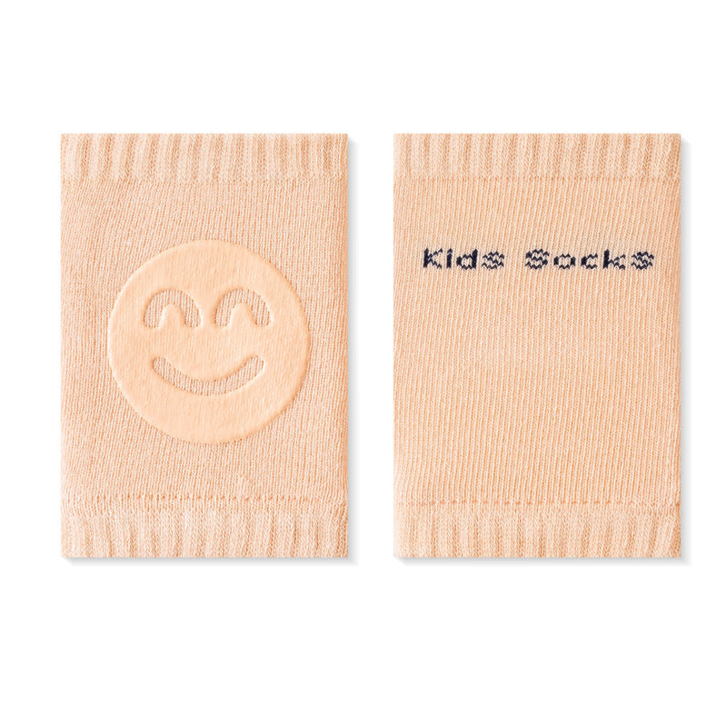 Beige baby knee pads