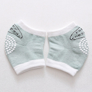 Green baby knee pads