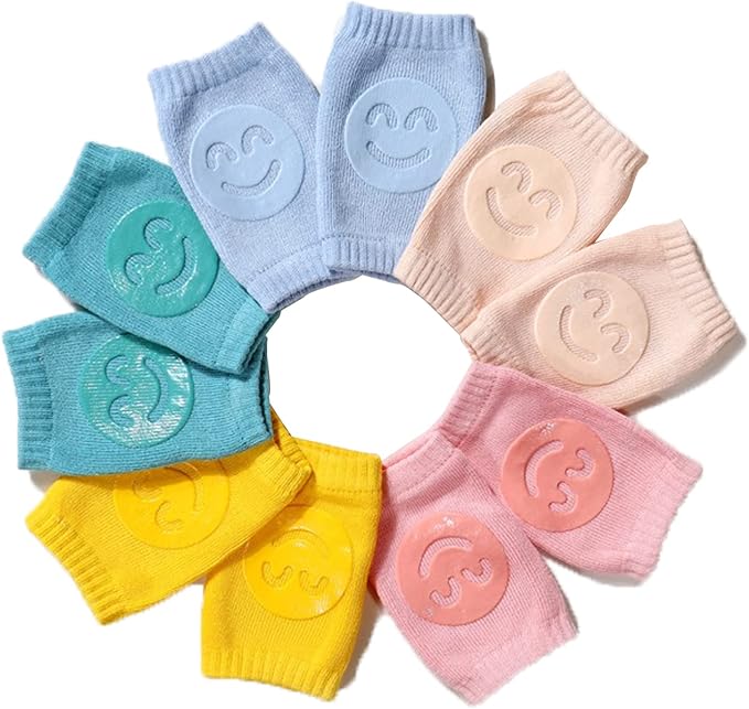 Multicoloured baby knee pads